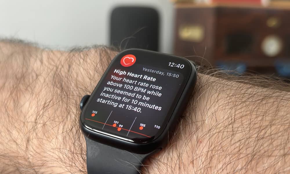 Apple Watch Series 8 High Heart Rate Notification
