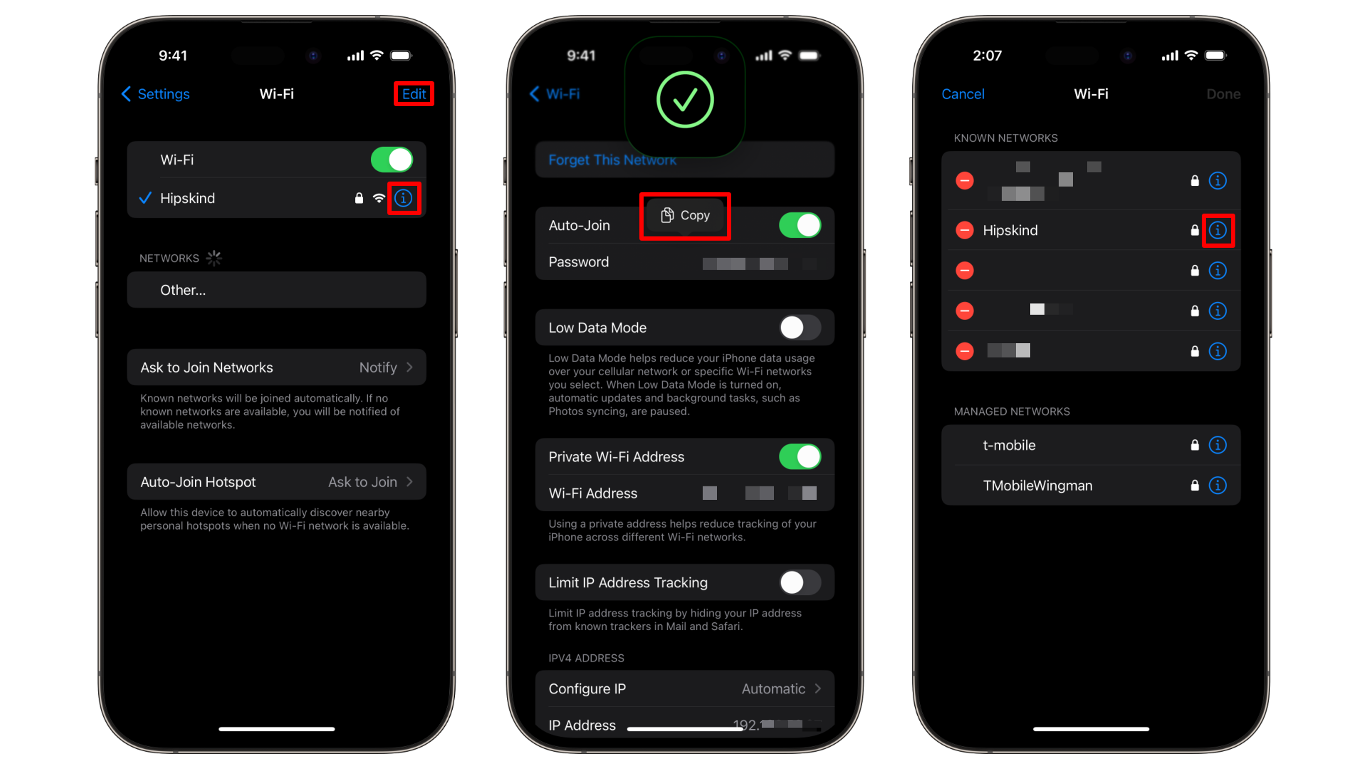 Share WiFi password - copy and paste 2