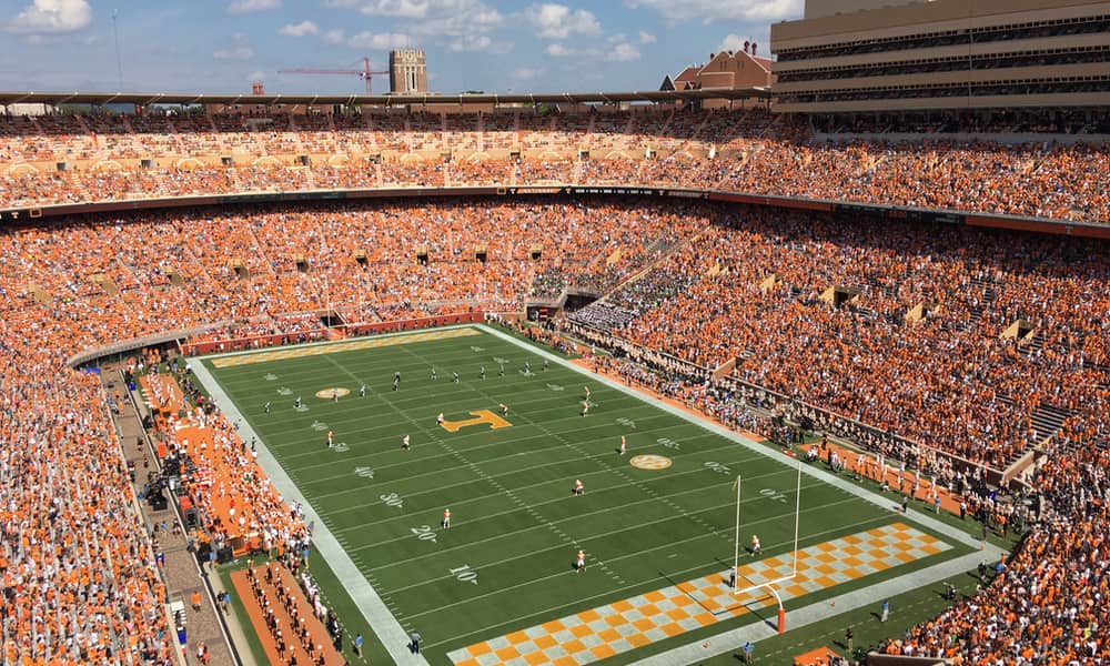 University of Tennessee football stadium.