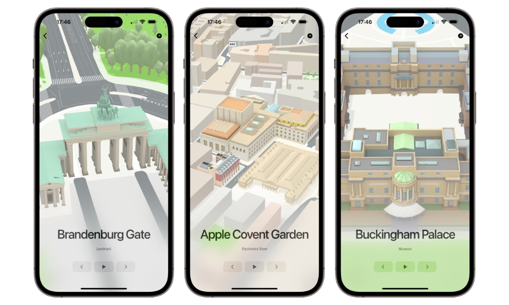 Apple Maps Landmarks Brandeburg Gate Apple Convent Garden Buckingham Palace
