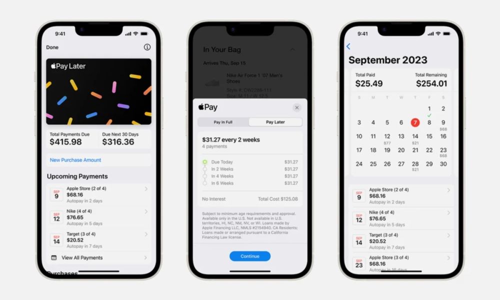 apple pay later calendar integration