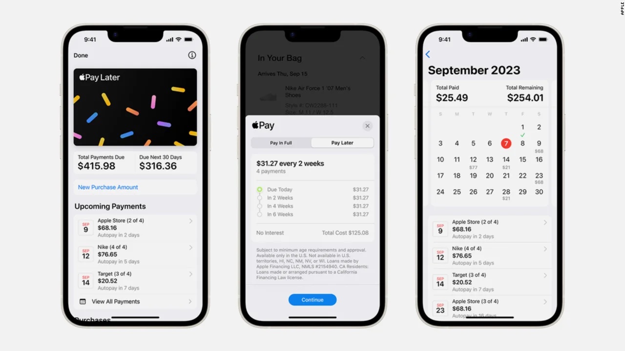 apple pay later calendar integration