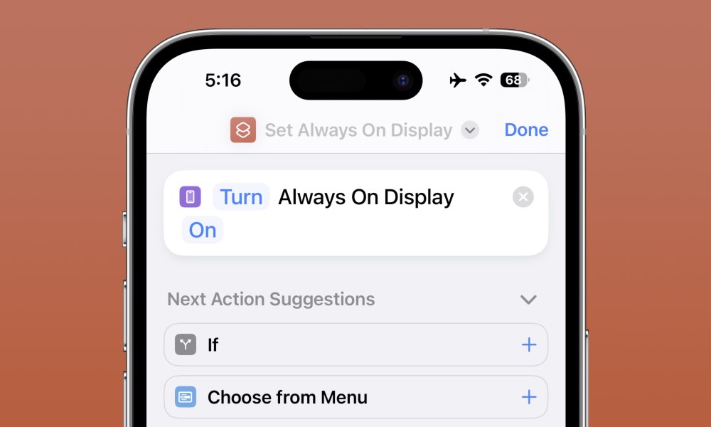 iOS 16.4 Always On Display Shortcut