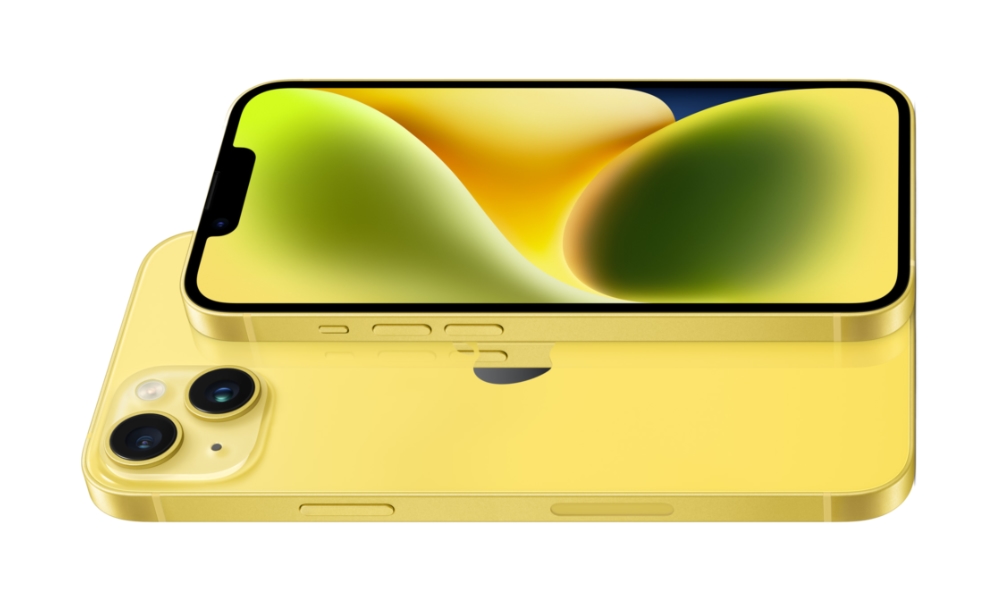 iPhone 14 in Yellow iPhone 14 in Yellow
