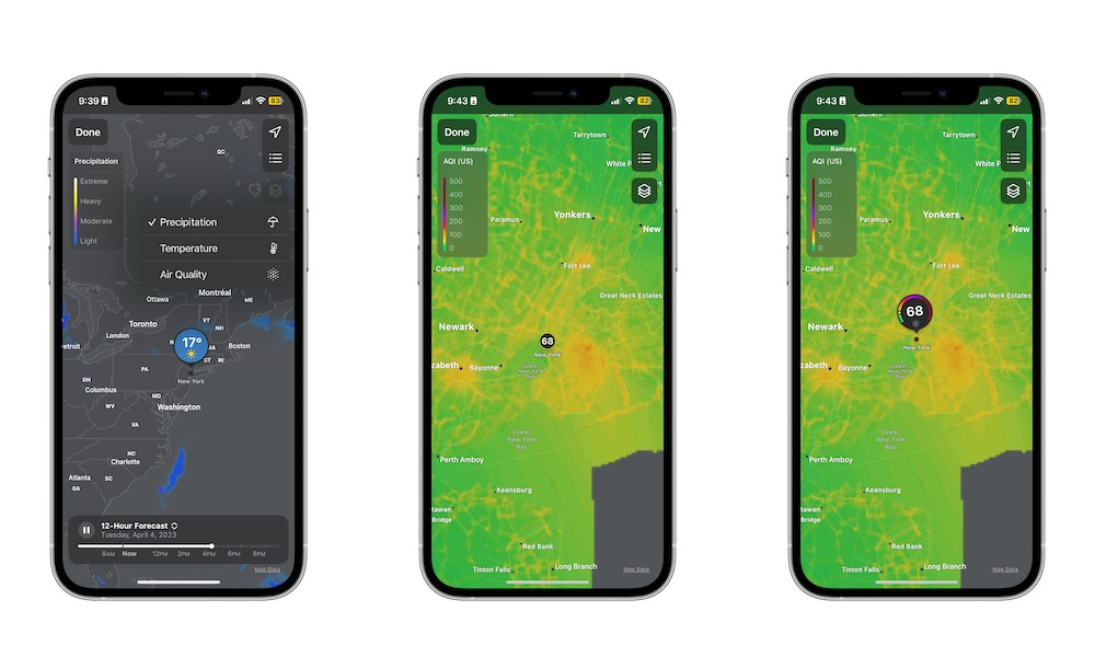 Air Quality Weather iPhone