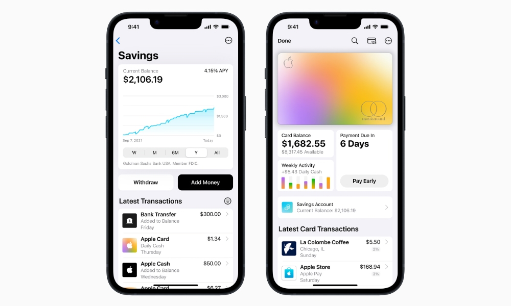 Apple Card Savings account