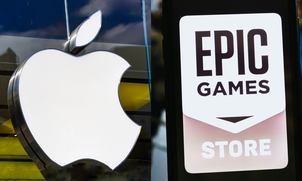 Apple vs Epic logos