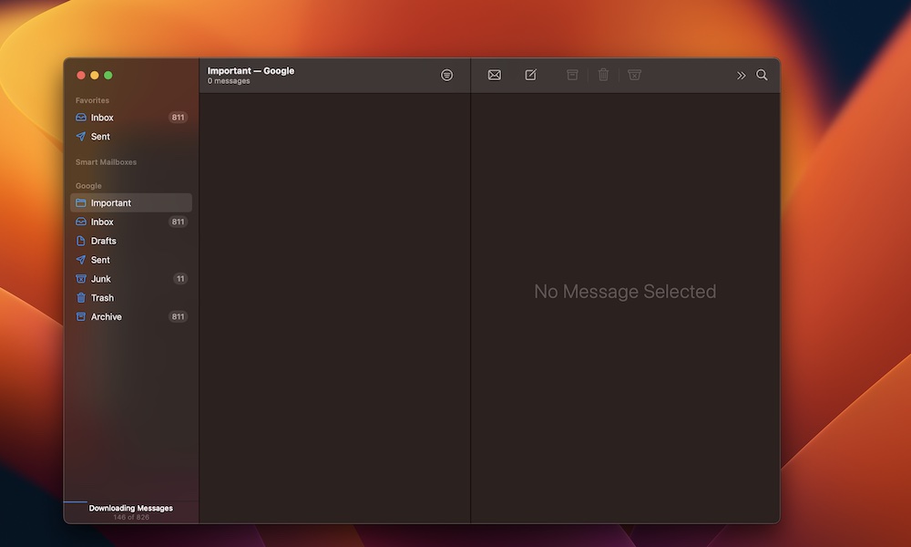 Mail app MAc