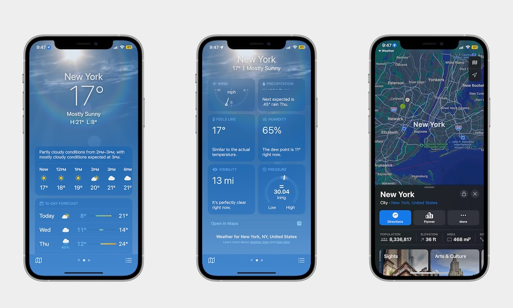 More Weather data iPhone