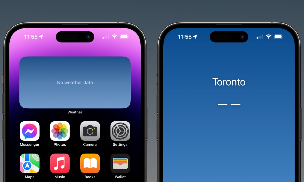 iPhone Weather No Data iPhone Weather No Data