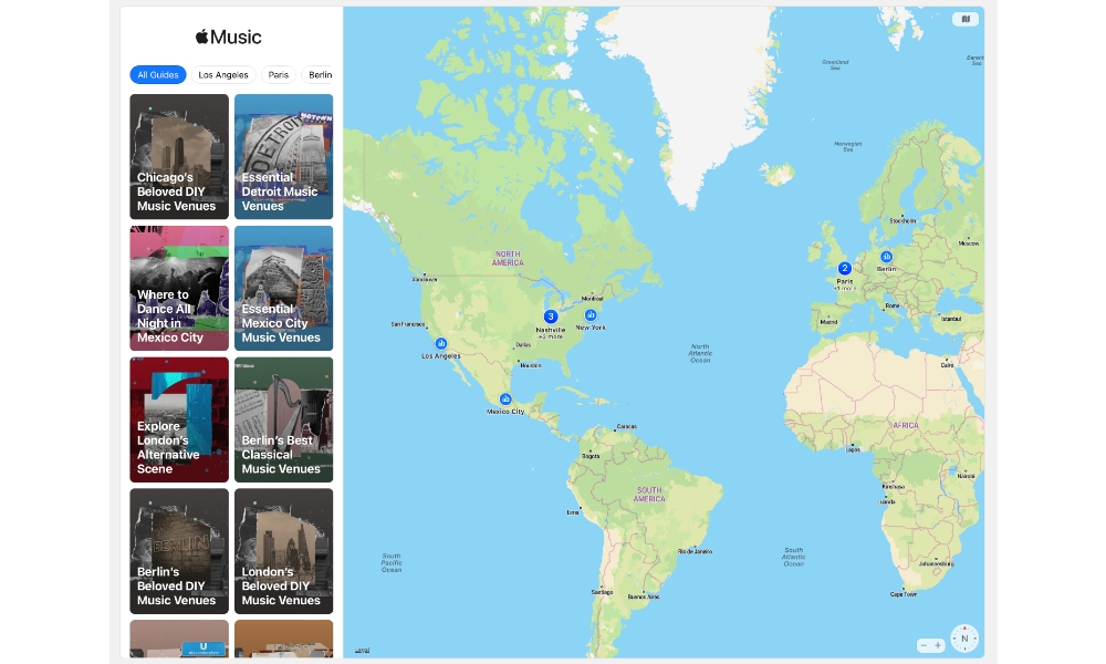 Apple Maps Music Guides
