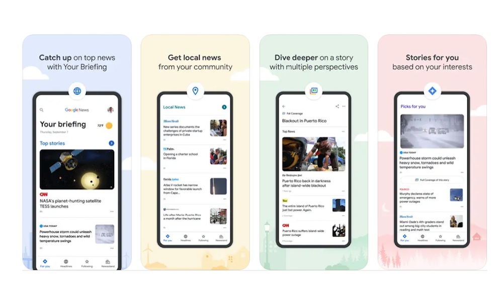 Google News App Store