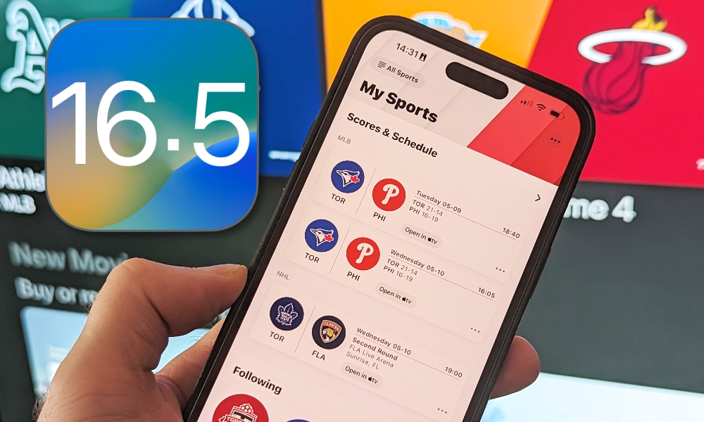 iOS 16.5 My Sports