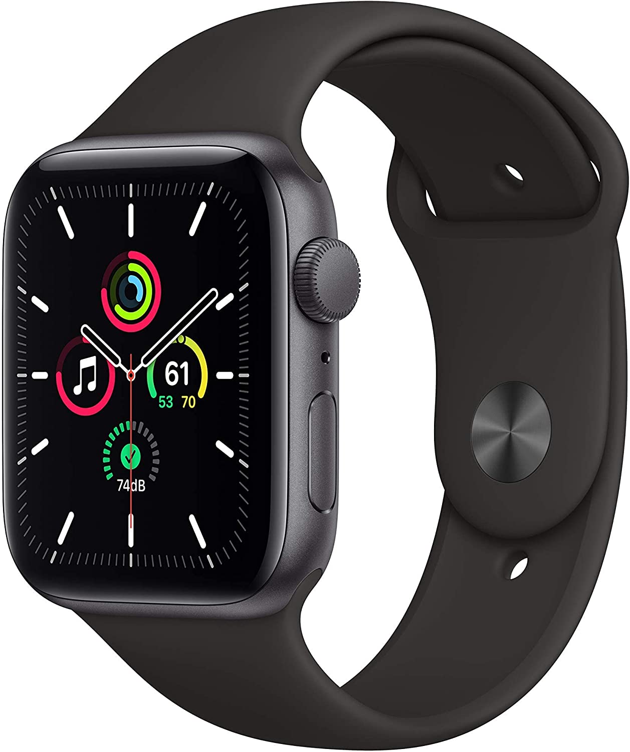 1st Gen Apple Watch SE in Space Gray Aluminum with Black Sport Band GPS Only