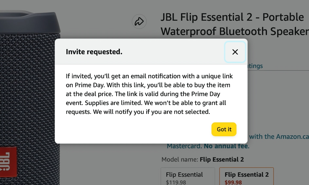 Amazon Prime Day Invite Only Deal