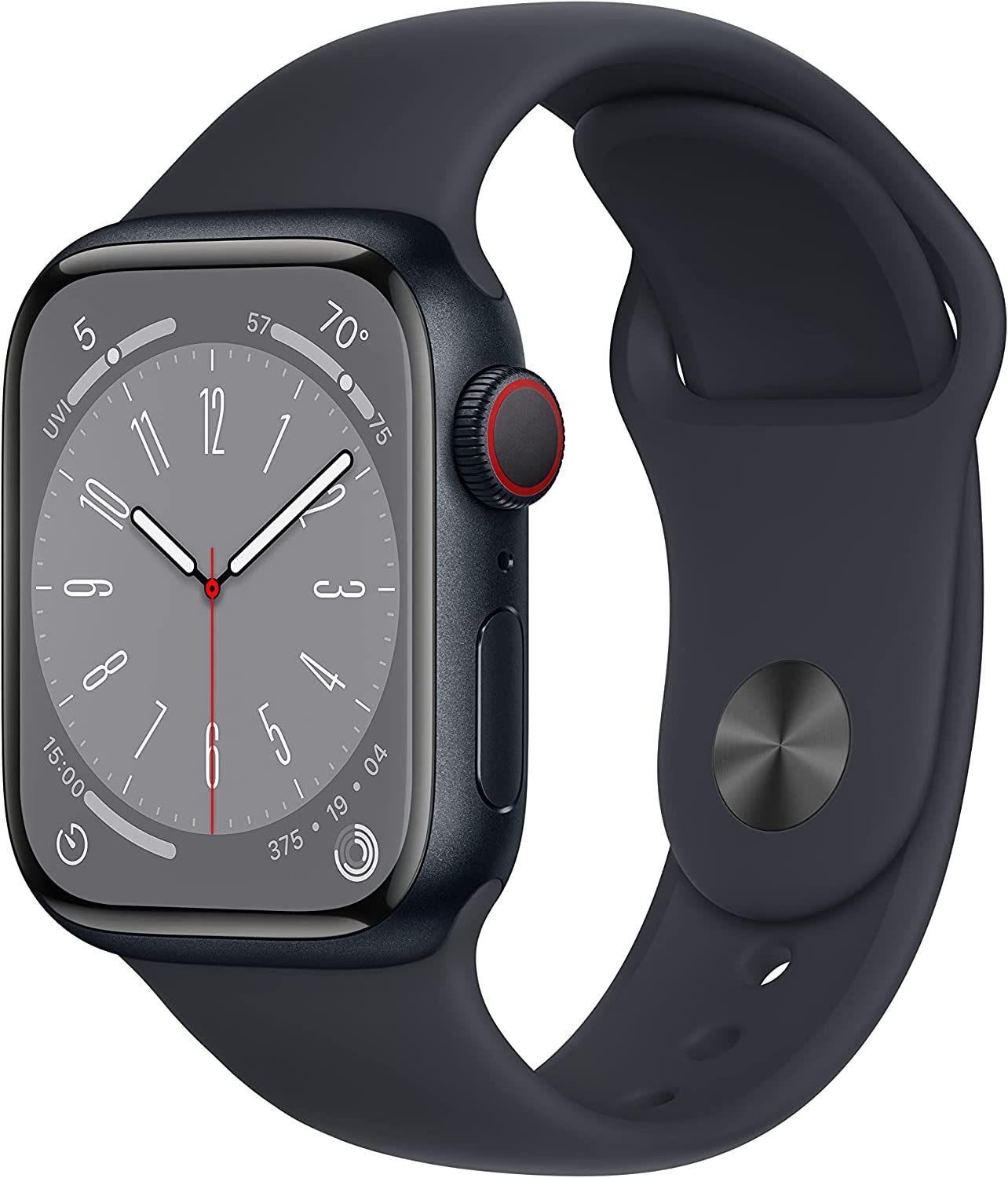 Apple Watch Series 8 41mm GPS Cellular Midnight Aluminum with Midnight Sport Band