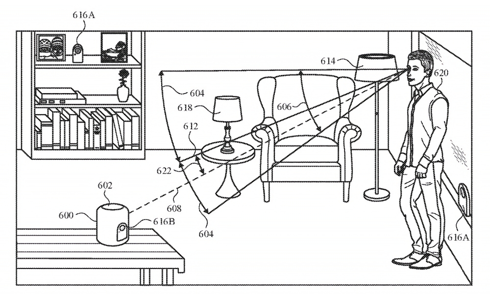 Apple patent control HomePod by gaze