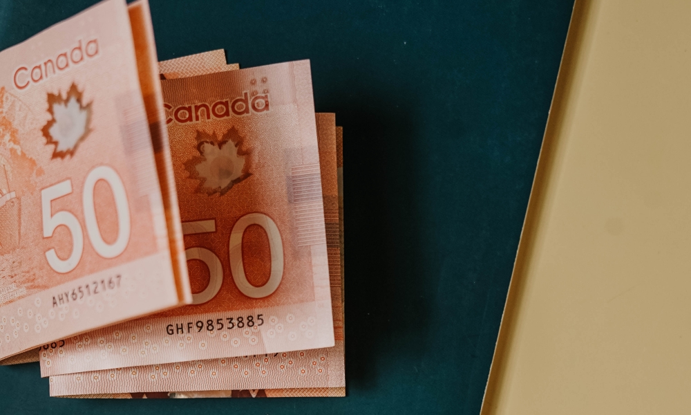 Canadian 50 dollar bills