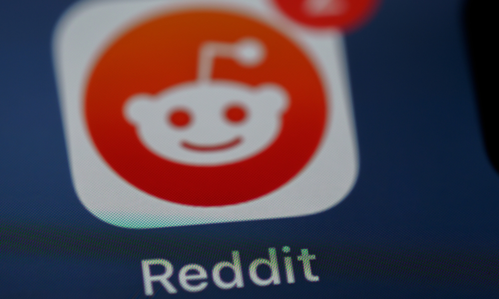 Reddit app icon on iPhone