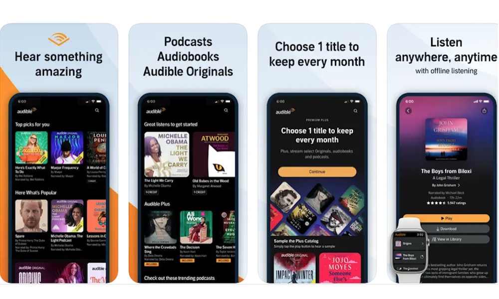 Audible app store