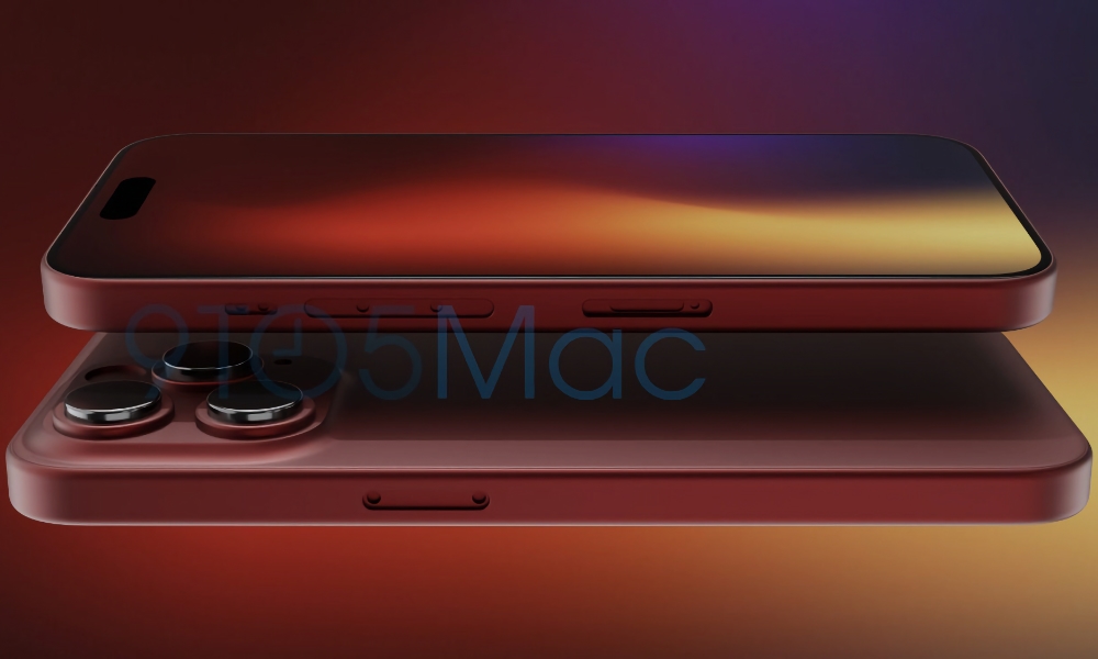 Crimson Red iPhone 15 Pro Render 9to5Mac