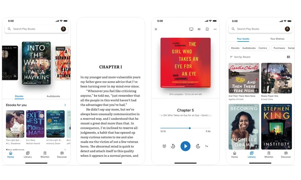 Google Play Books app store