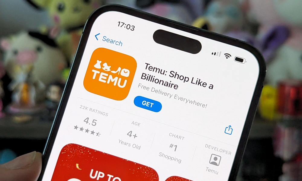 Temu App Store Hero