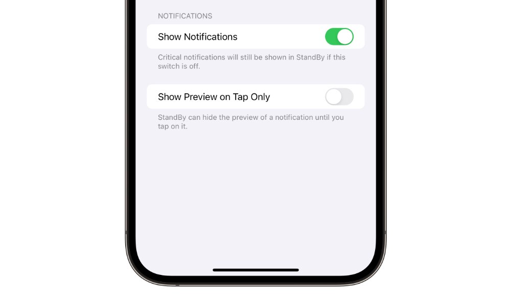 iOS 17 beta 4 Standby show preview on tap