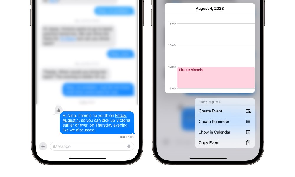 iOS 17 beta 4 smart titles for events and reminders