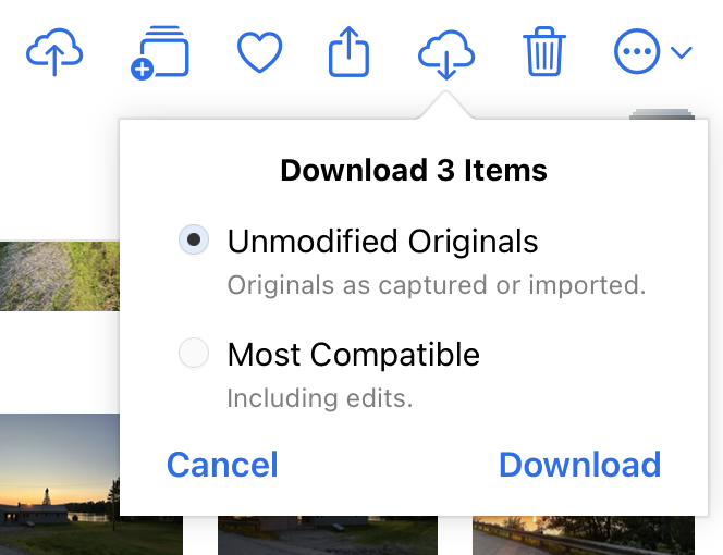 download unmodified originals