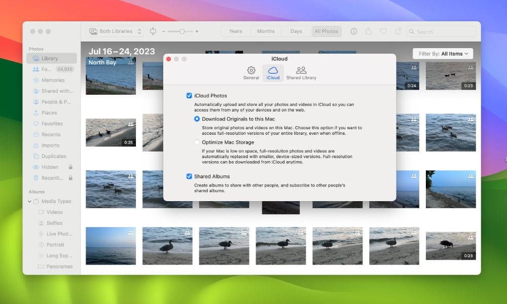 iCloud Photos Download Originals to Mac