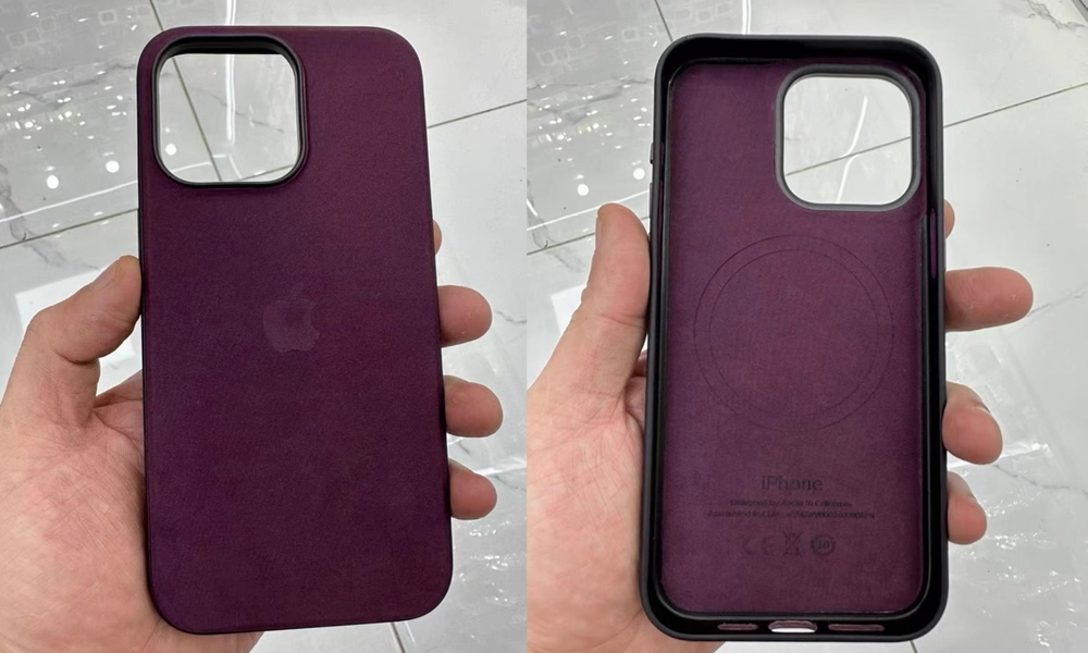 iPhone 15 Faux Leather Case leaked photo