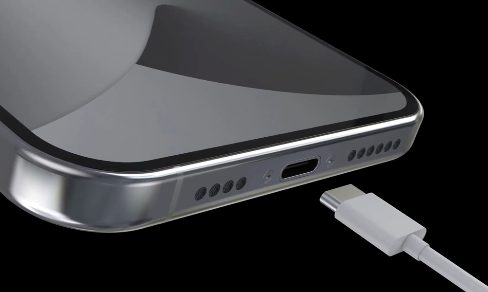 iPhone 15 Pro USB C concept