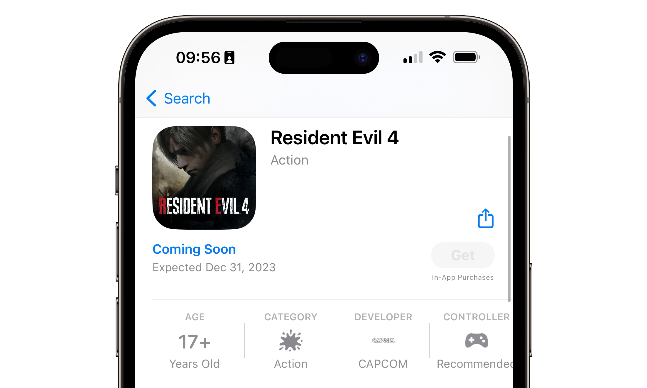 App Store Resident Evil 4 Preorder