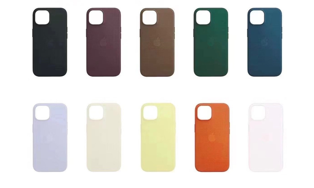 Apple FineWoven iPhone 15 cases mockups