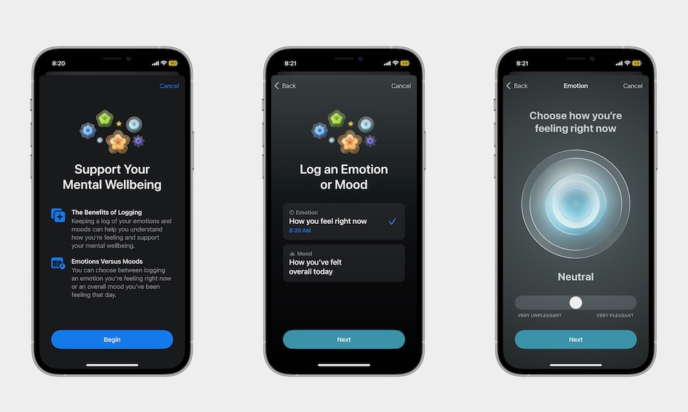 Moods Health app iPhone