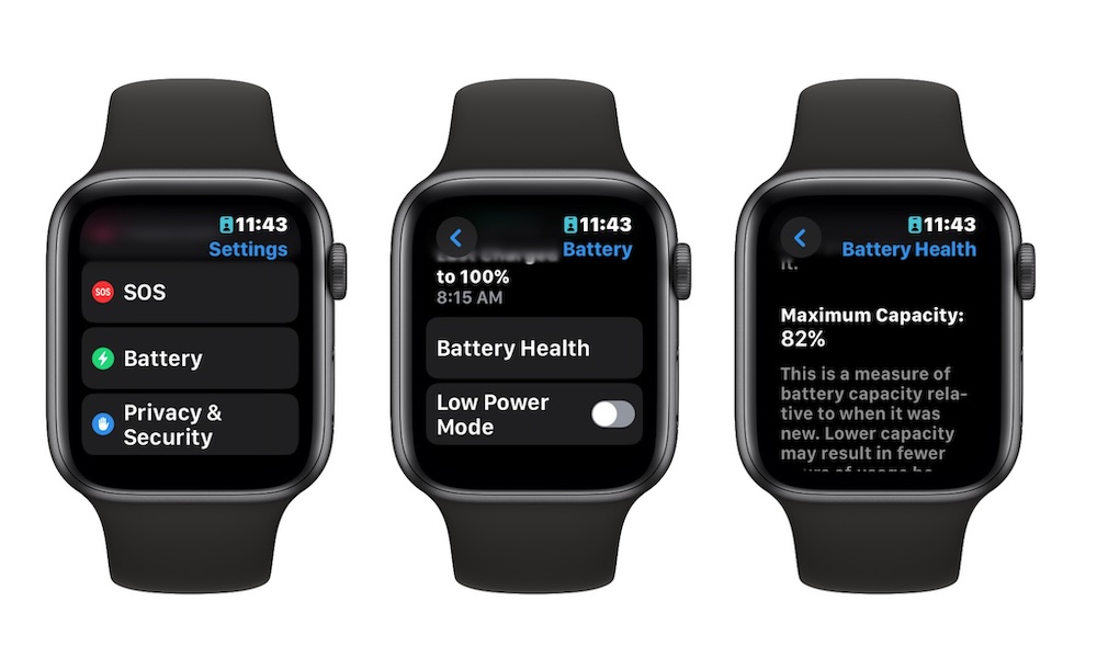 Battery Health Apple Watch