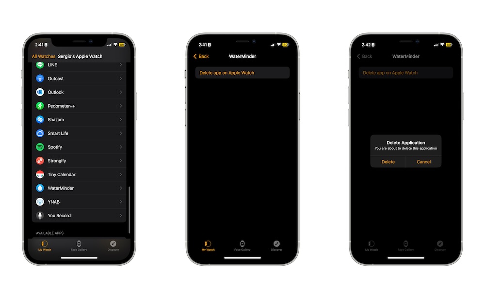 Delete Apple Watch Apps