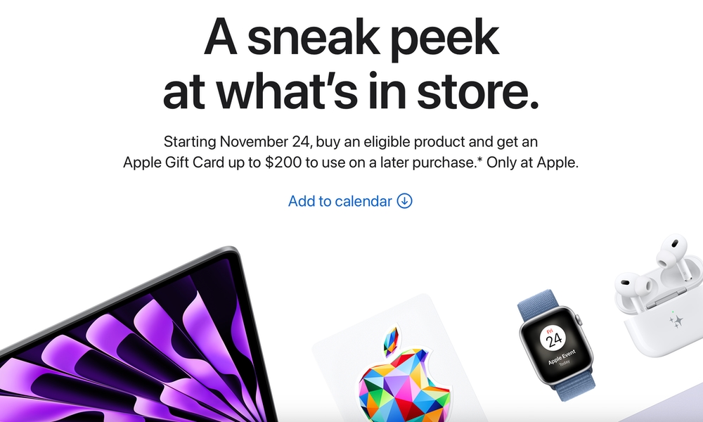 Apple Black Friday Shopping Event 2023