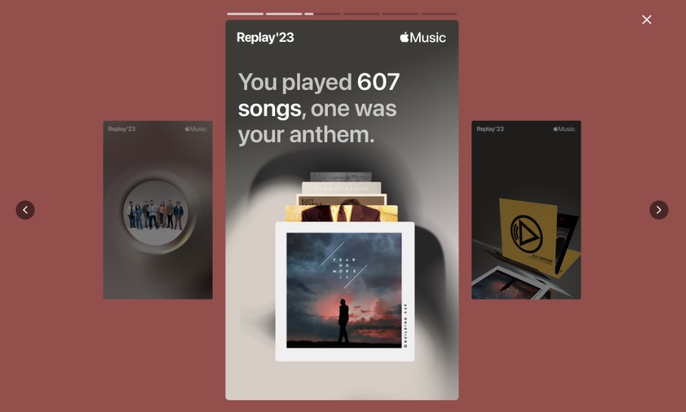 Apple Music Replay 2023 highlight reel