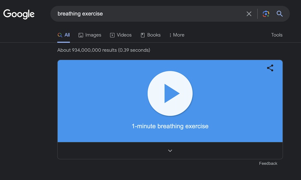 Breathing exercise Google