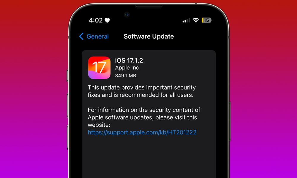 iOS 17.1.2 hero