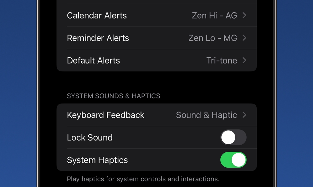 iOS 17.2 beta 4 default alerts tri tone hero