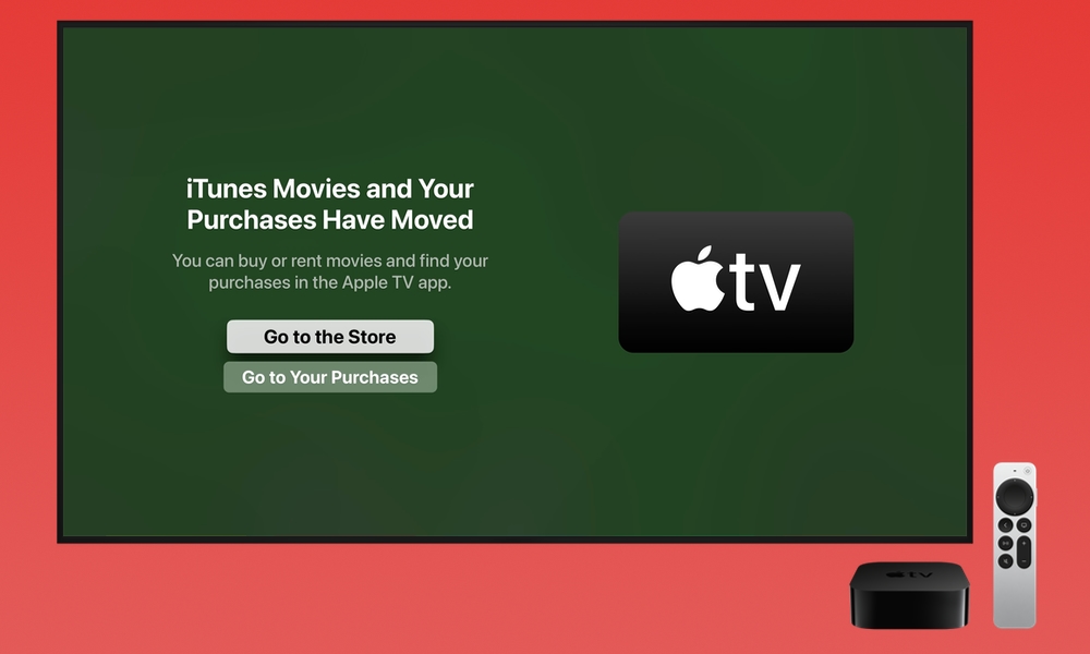 Apple TV tvOS 17.2 iTunes Movies moved