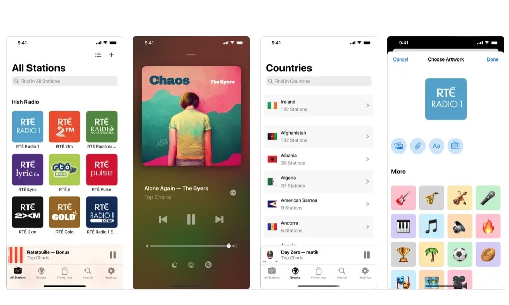 Broadcasts app store