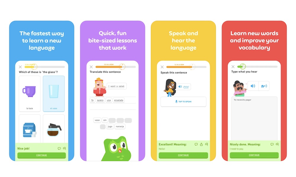 Duolingo app store