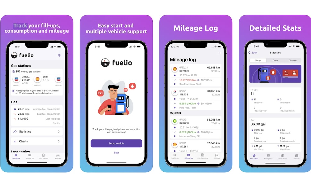 Fuelio app store