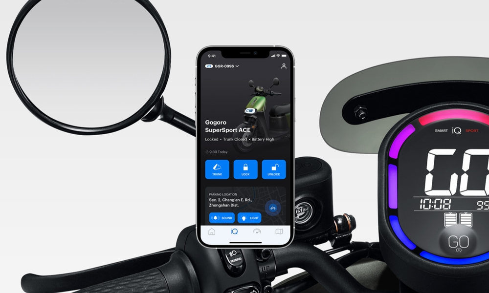 Gogoro smartscooter iPhone app