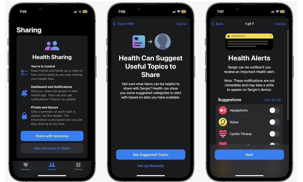 Share health data Health iPhone