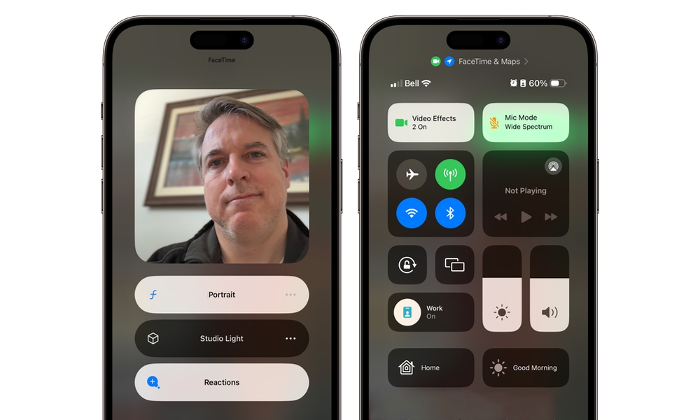 Video Reaction controls on iPhone